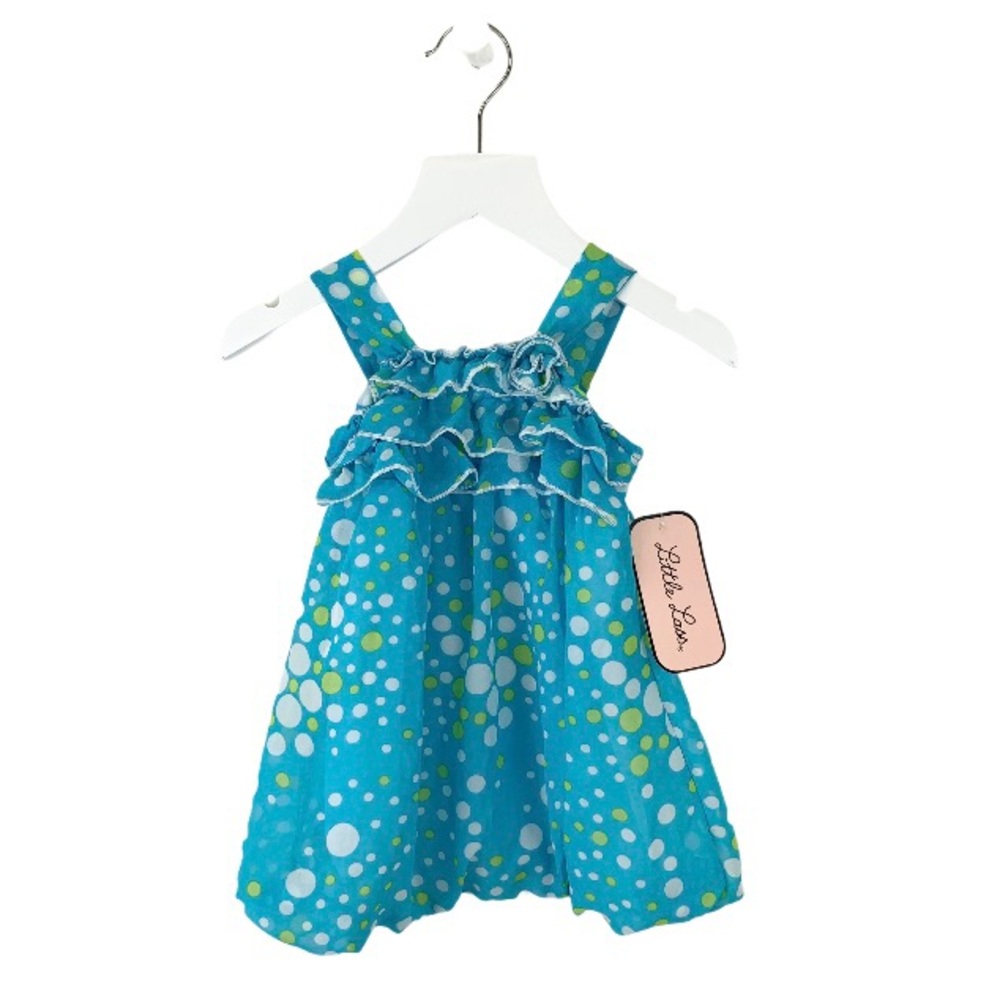 NWT Little Lass Chiffon Bubble Romper 6 9 months